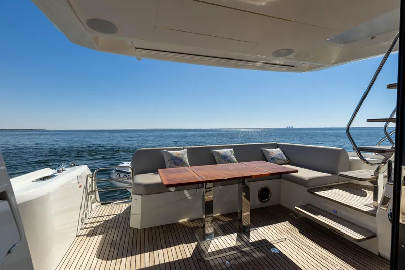 Slide: The Image of 2024 Prestige 520 Fly- SS BELLE VIE- Aft Deck - 39