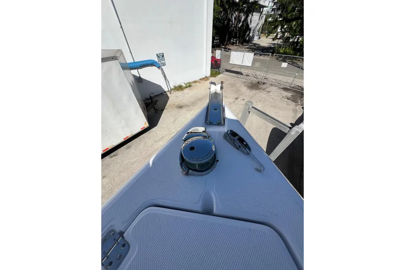 Slide: The Image of 2008 Donzi 38 ZFX Open boat deck with anchor and winch system. - 7