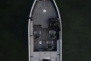 Slide: The Image of 2026 Lund 1875 Impact XS SS boat features and specifications list. - 4