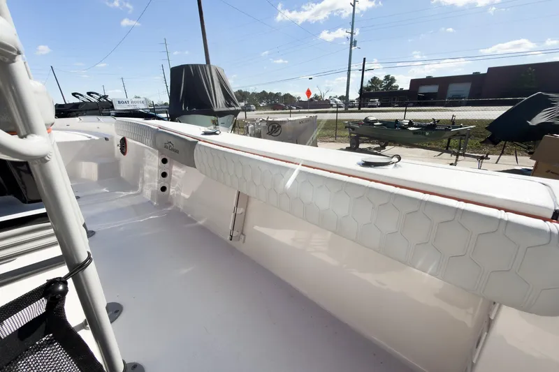 Slide: The Image of Control panel on 2026 Sea Chaser 26 LX Special Edition boat, featuring switches and outlets. - 29