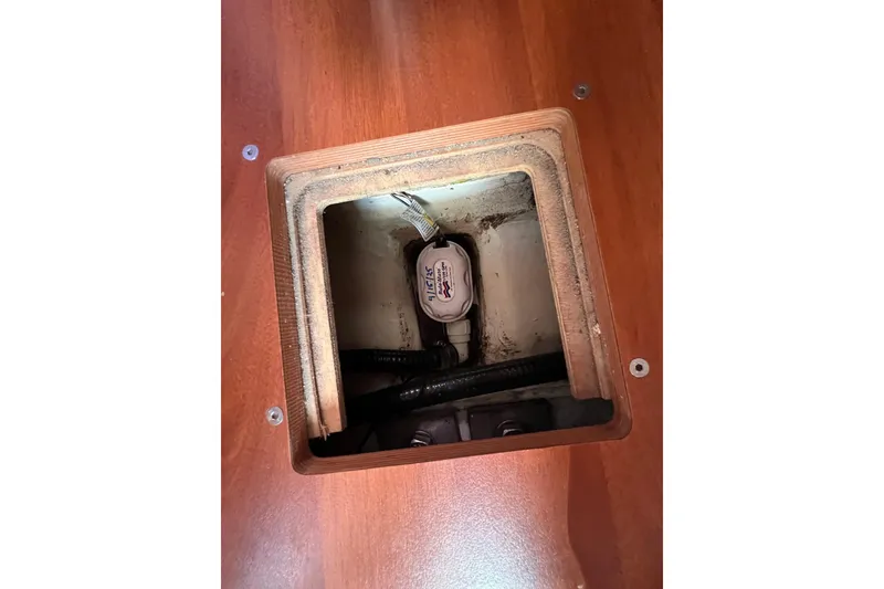 Slide: The Image of Bilge pump compartment in 2012 Beneteau Oceanis 45 sailboat. - 41