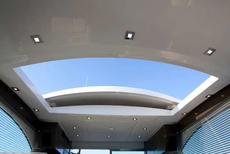 Slide: The Image of 2024 Cruisers Yachts 50 Cantius skylight with modern lighting and sleek design. - 21