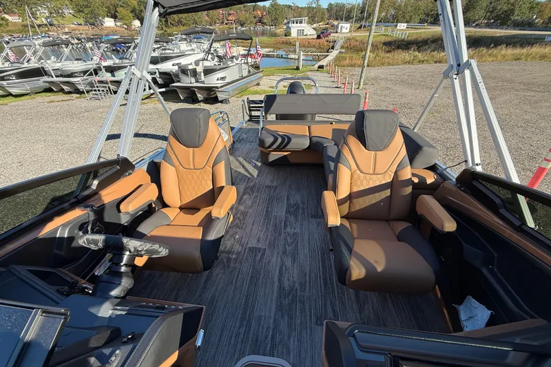 Slide: The Image of 2026 Avalon Catalina Cruise boat interior with luxurious seating and modern design. - 15