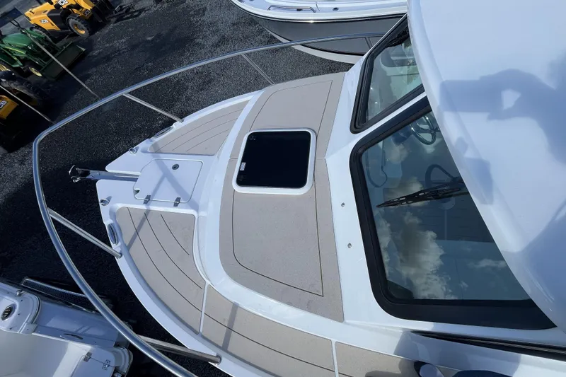 Slide: The Image of 2026 Parker 227 Explorer boat deck with sleek design and modern features. - 7