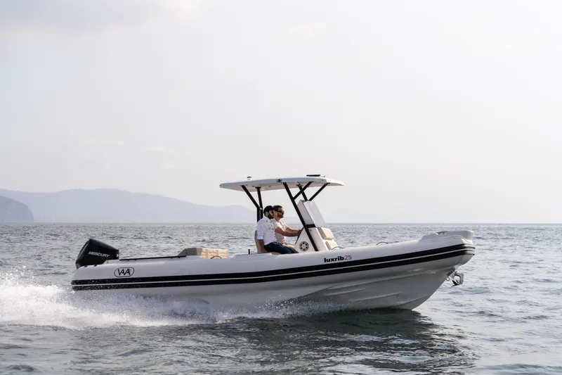 Slide: The Image of Aqvaboats Luxrib 25 cruising on open water, 2026 model. - 34