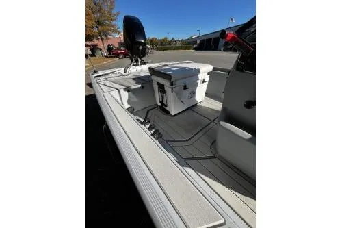 Slide: The Image of 2026 Tracker Bass Tracker Classic CC boat with seating and storage on deck. - 7