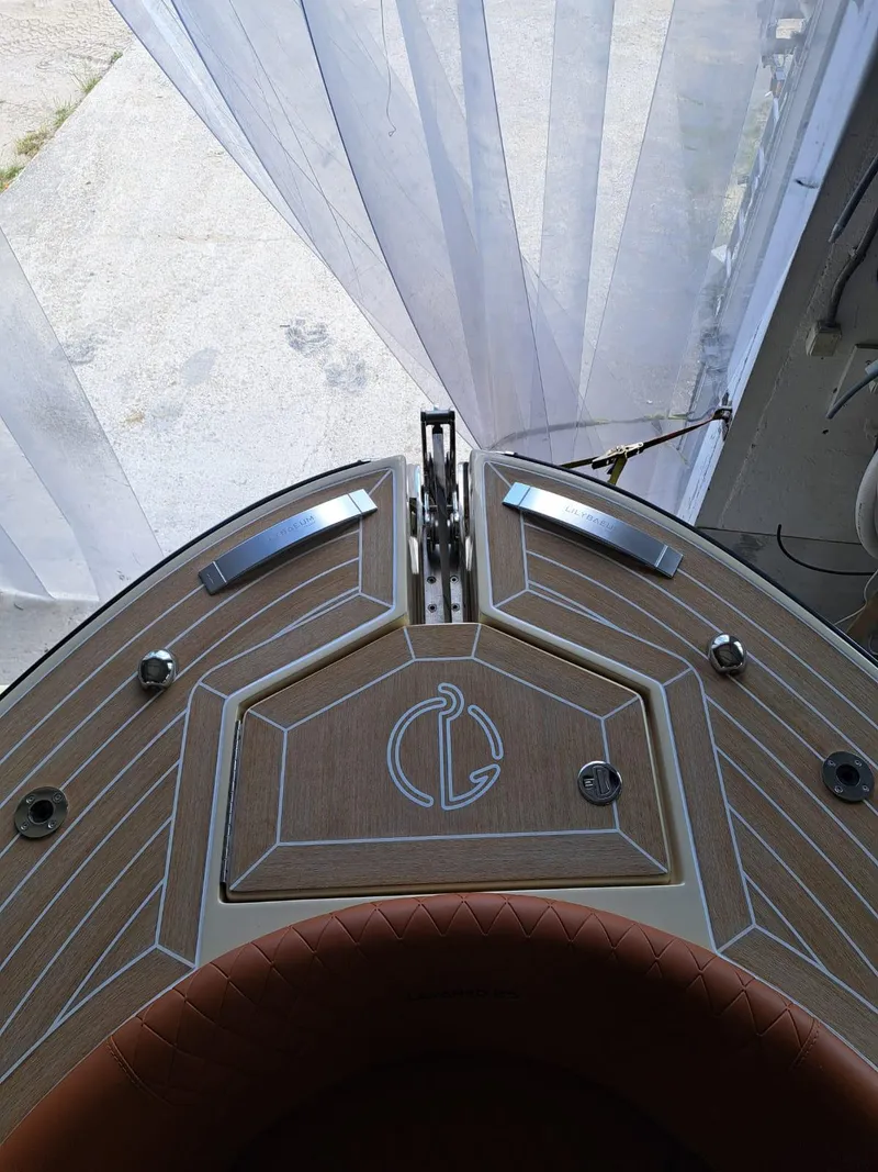 Slide: The Image of 2025 Lilybaeum Levanzo 25 Lounge Deck, elegant wood finish, modern design. - 19