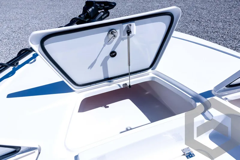 Slide: The Image of Open storage compartment on 2026 Tidewater 2110 Bay Max boat. - 40