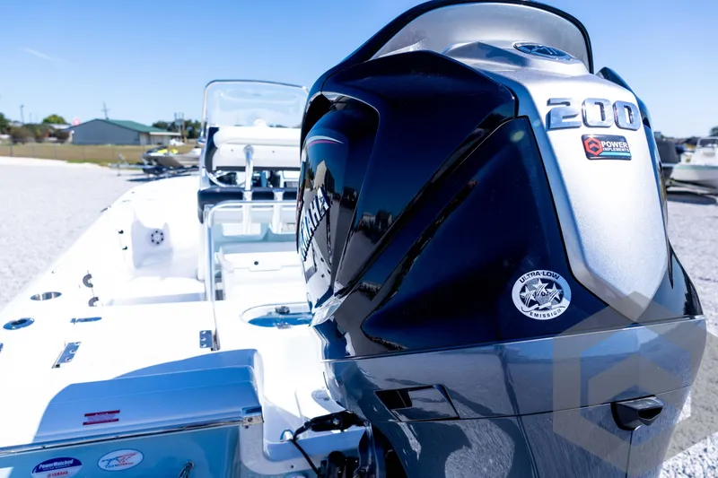 Slide: The Image of 2026 Tidewater 2110 Bay Max boat with Yamaha 200 engine, ultra-low emission. - 74