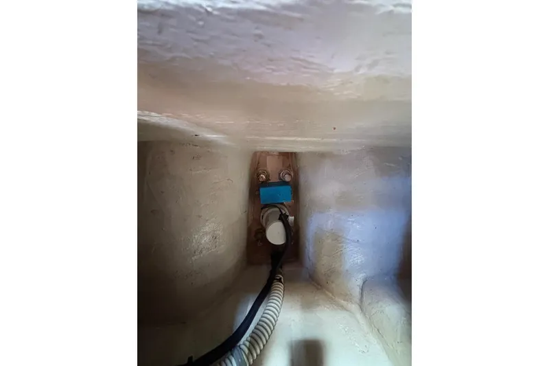 Slide: The Image of Catalina 400 MkII 2004 interior wiring and components detail. - 18