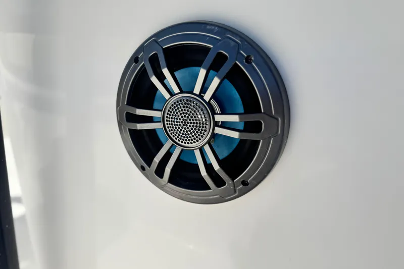 Slide: The Image of Close-up of a marine speaker on a 2023 Key Largo 2001 CC boat. - 18