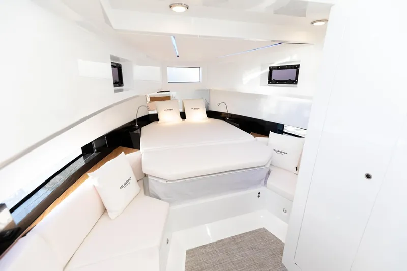 Slide: The Image of 2026 De Antonio Yachts D36 interior showcasing modern design and luxury features. - 21
