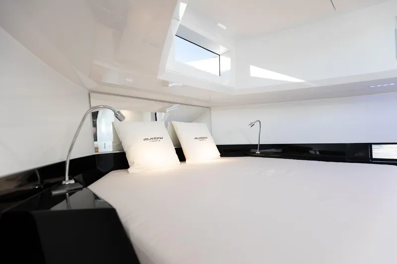 Slide: The Image of 2026 De Antonio Yachts D36 luxury boat interior with sleek design and modern features. - 23