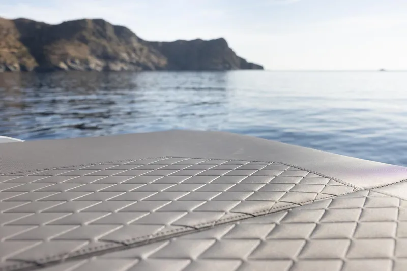 Slide: The Image of Luxurious interior of 2026 De Antonio Yachts D36 with elegant seating and table. - 8