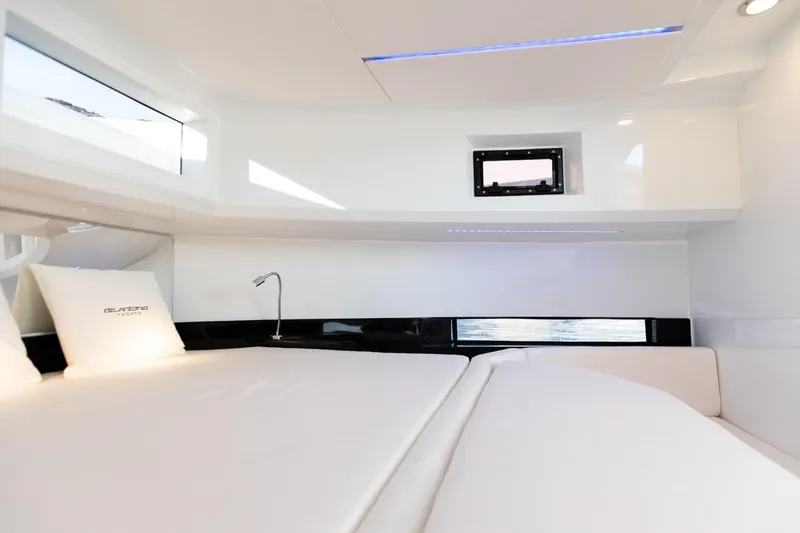 Slide: The Image of Luxurious interior cabin of 2026 De Antonio Yachts D36, featuring sleek design and modern amenities. - 24