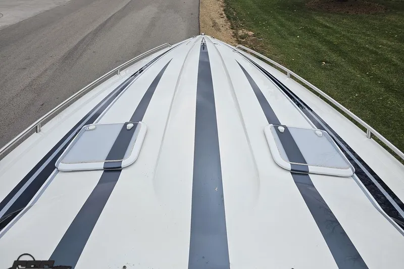 Slide: The Image of 2019 Formula 292 FASTech boat interior with sleek seating and modern design. - 52