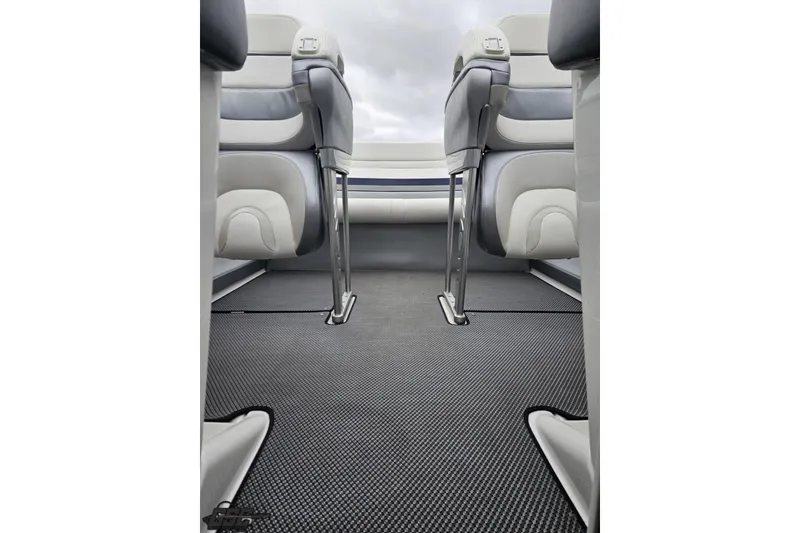 Slide: The Image of 2019 Formula 292 FASTech interior with sleek seating and textured flooring. - 78