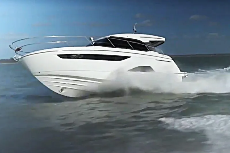 The Image of 2023 Bavaria R40 Coupe cruising on open water, showcasing sleek design and performance. - 1