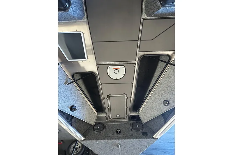 Slide: The Image of 2026 Lund 1875 Impact XS Sport boat on trailer in parking lot. - 20