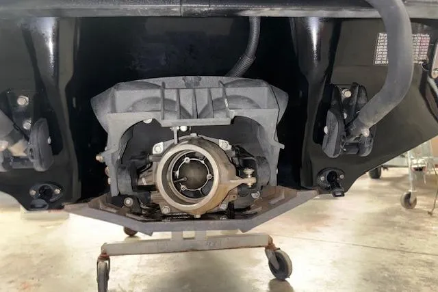 Slide: The Image of 2014 Yamaha WaveRunner FX Cruiser HO jet propulsion system close-up. - 18