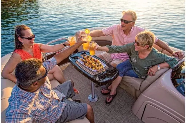 Slide: The Image of Sun Tracker Party Barge 22 DLX 2019 - 14