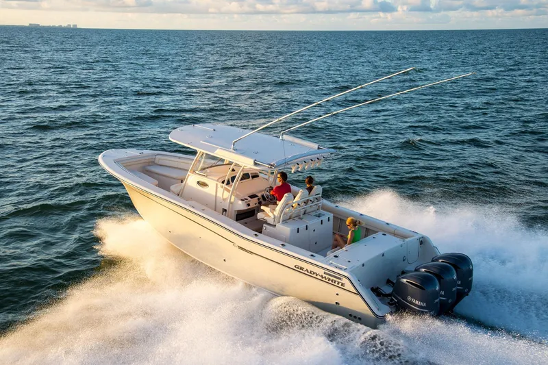 Slide: The Image of Open storage compartment on a 2010 Grady-White Canyon 336 boat. - 20