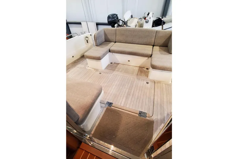 Slide: The Image of Joystick control on 2021 Sabre 45 Salon Express yacht, featuring Volvo Penta system. - 21