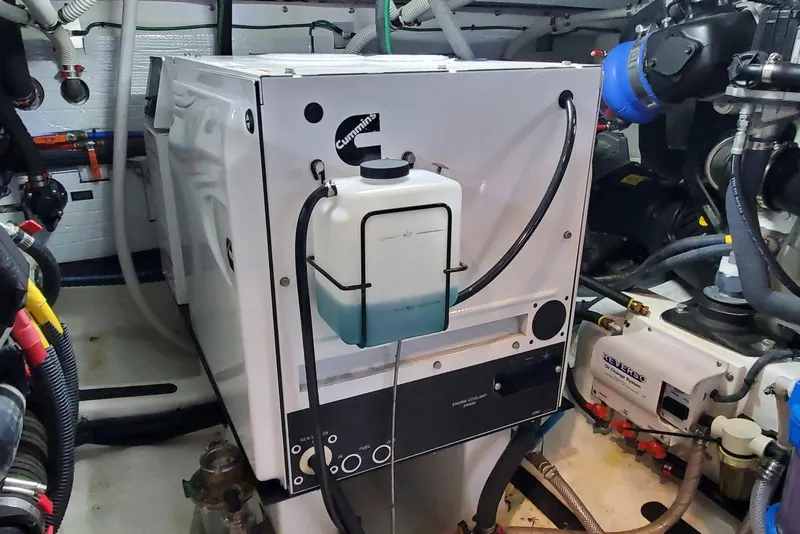 Slide: The Image of Spectra Watermakers system in 2021 Sabre 45 Salon Express yacht engine room. - 32