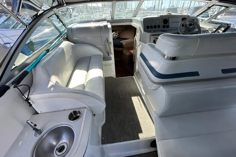 Slide: The Image of Aft sink, seating and helm. - 9