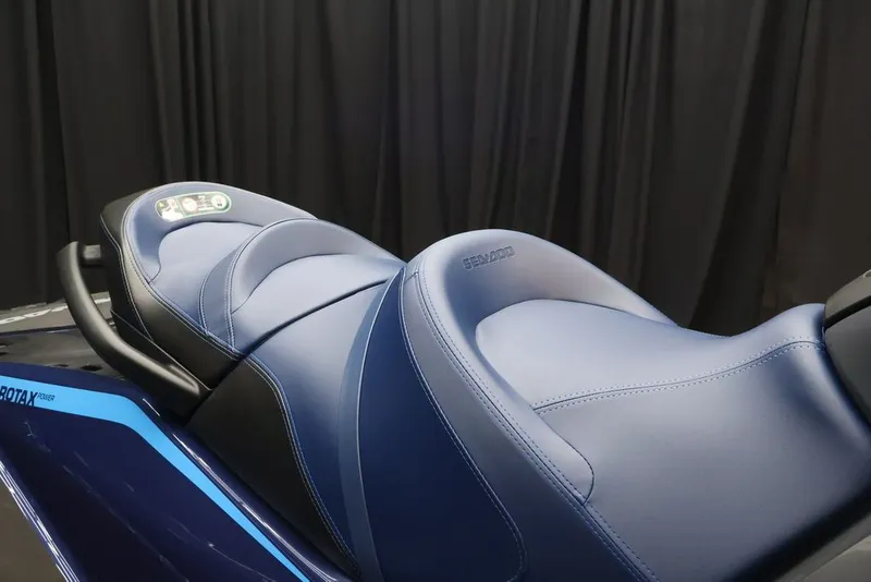 Slide: The Image of 2026 Sea-Doo GTX 230 seat in blue leather. - 10