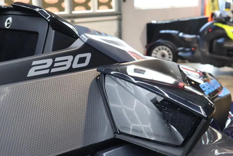 Slide: The Image of Close-up of Sea-Doo GTX 230 jet ski, 2026 model. - 11