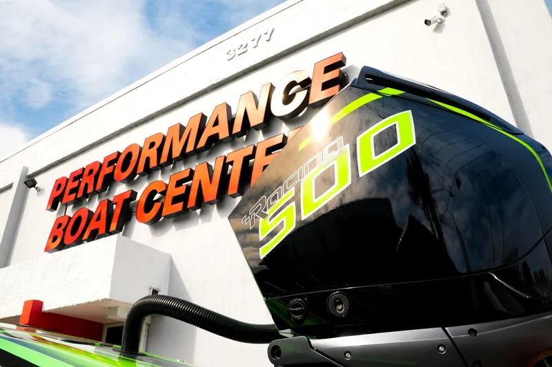 Slide: The Image of Performance Powerboats P360 2025 at Performance Boat Center with Racing 500 engine. - 24