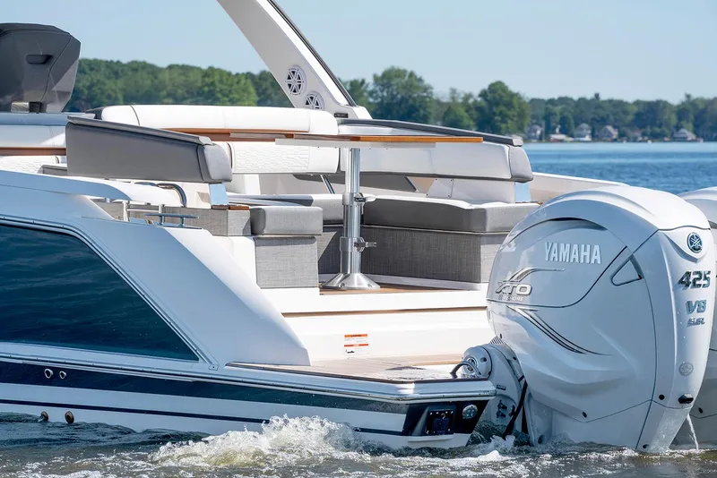Slide: The Image of Manufacturer Provided Image: 2022 Tiara Yachts 43 LS with Yamaha 425 XTO V8 engine on the water. - 41