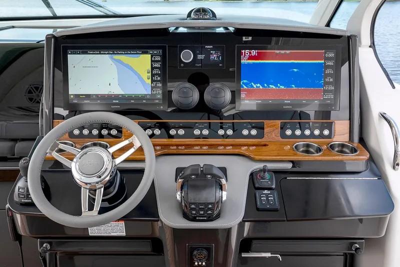 Slide: The Image of Manufacturer Provided Image: 2022 Tiara Yachts 43 LS helm with advanced navigation and control systems. - 47