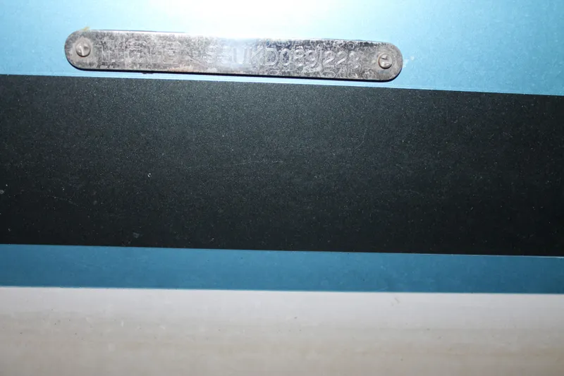 Slide: The Image of Hull identification plate on 2022 Tiara Yachts 43 LS. - 82