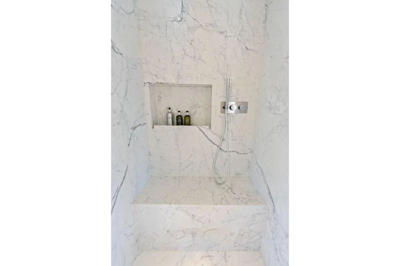 Slide: The Image of Luxurious marble shower in 2025 Riva 130' Bellissima yacht bathroom. - 70