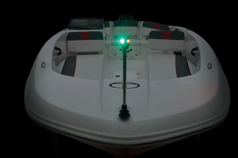 Slide: The Image of 2026 Tahoe T18 boat interior with storage compartment and seating area. - 8