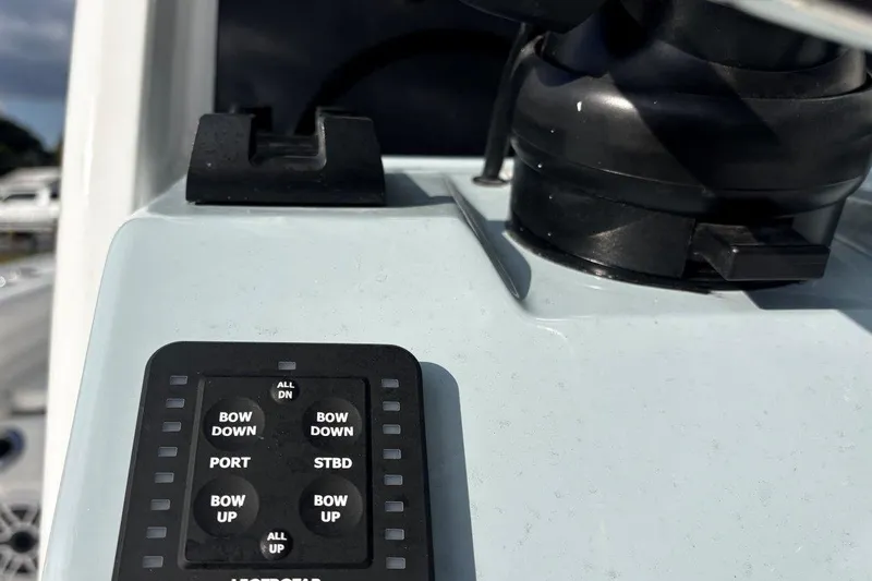 Slide: The Image of Control panel on 2026 Tidewater 2500 Carolina Bay boat dashboard. - 21