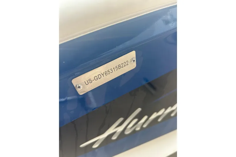 Slide: The Image of 2022 Hurricane SunDeck Sport 185 OB boat with visible hull identification number. - 26