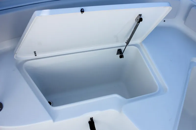 Slide: The Image of Open storage compartment on 2026 Sea Hunt Ultra 229 boat. - 44