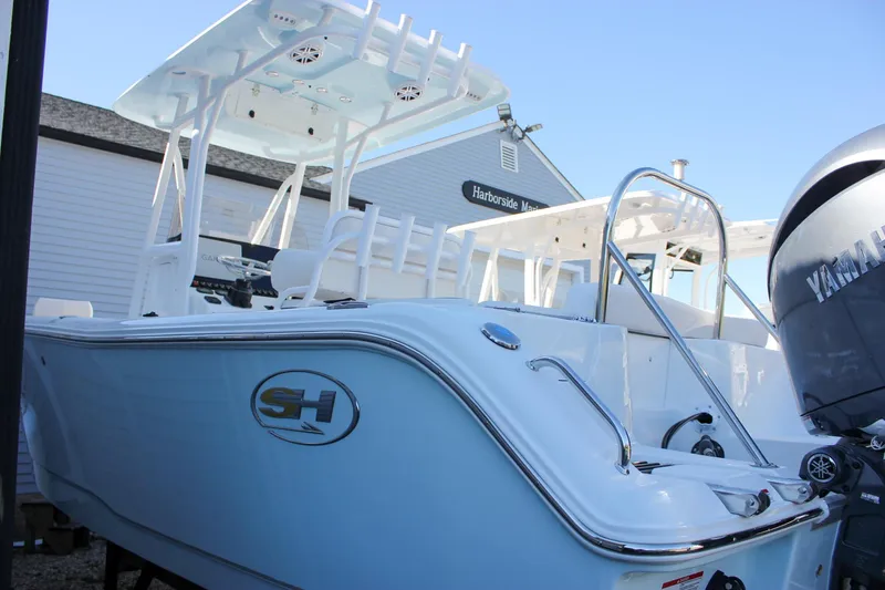 Slide: The Image of 2026 Sea Hunt Ultra 229 boat with Yamaha engine at Harborside Marina. - 6
