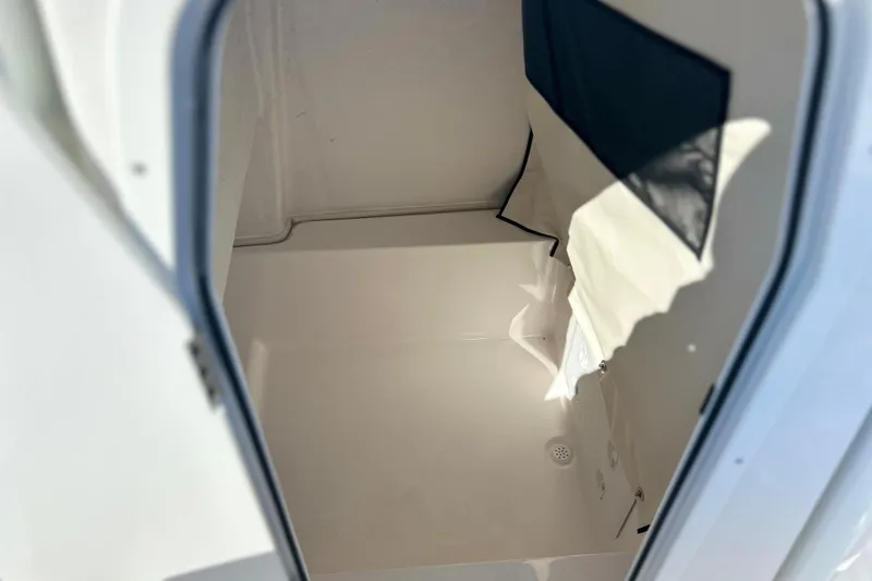 Slide: The Image of Interior view of 2026 Sea Fox 228 Commander boat compartment. - 28
