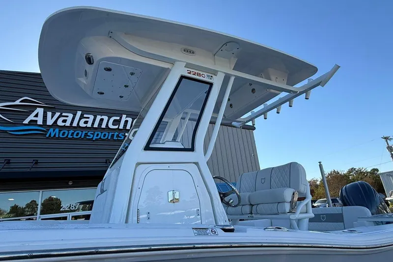 Slide: The Image of 2026 Sea Fox 228 Commander boat at Avalanche Motorsports dealership. - 7