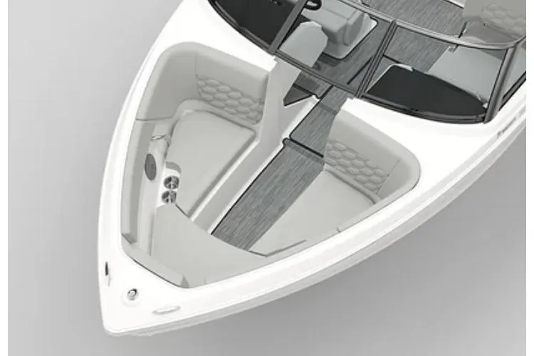 Slide: The Image of 2026 Four Winns H1 Freedom boat interior with sleek seating and modern design. - 7