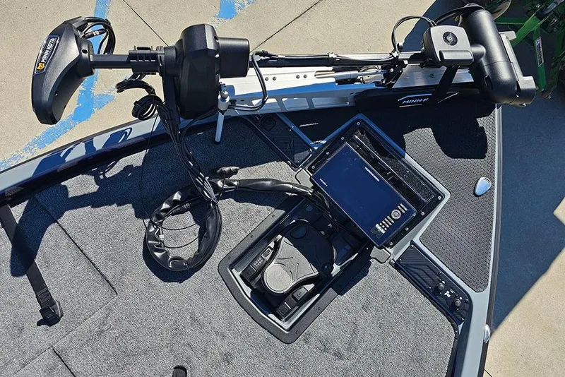 Slide: The Image of 2026 Phoenix 721 ZXL boat deck with trolling motor and navigation system. - 34