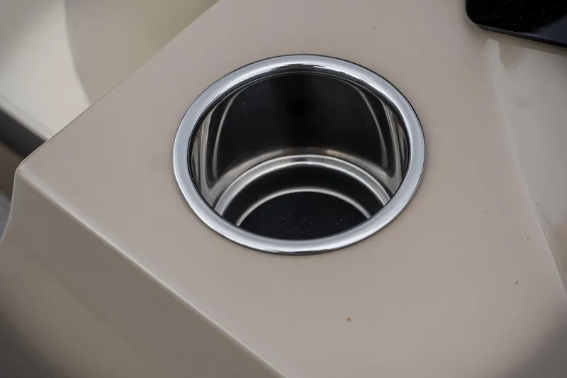Slide: The Image of Cup holder on 2026 SunCatcher Select 22RC boat, featuring sleek design. - 39