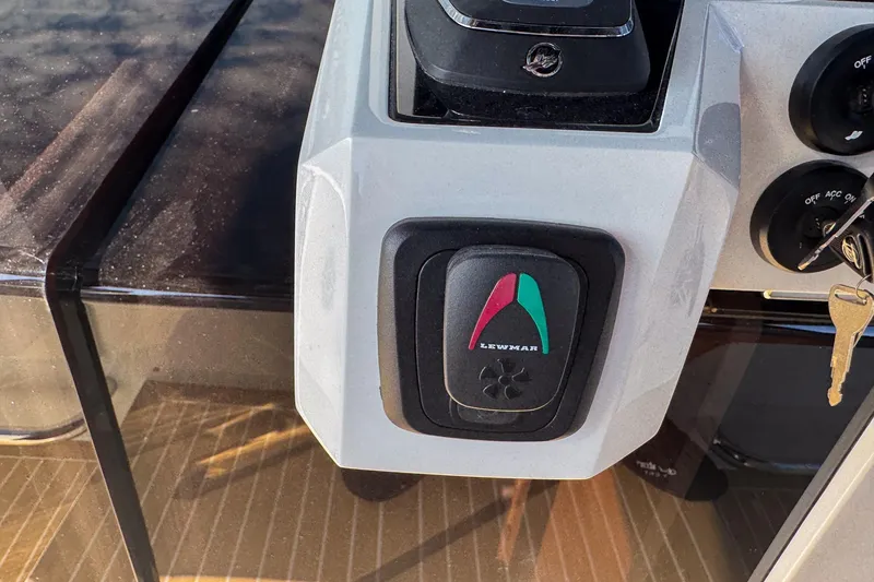 Slide: The Image of Control panel of 2026 De Antonio Yachts D42 with Lewmar system and ignition keys. - 26