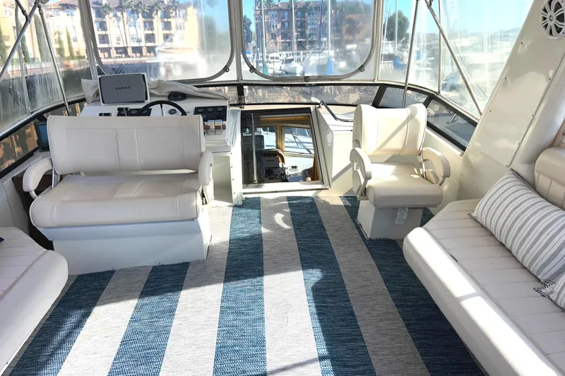 Slide: The Image of Captain and 1st mate seating facing reverse to join the guest seating - 59