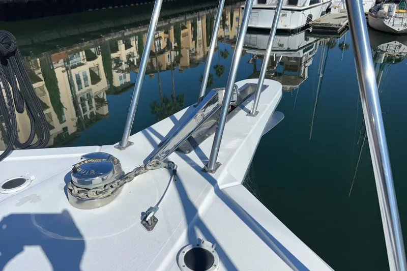 Slide: The Image of Bow pulpit with anchor and windlass - 71