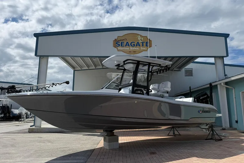 The Image of 2026 Crevalle 26 HCO boat displayed at Seagate Marine Sales under cloudy sky. - 0
